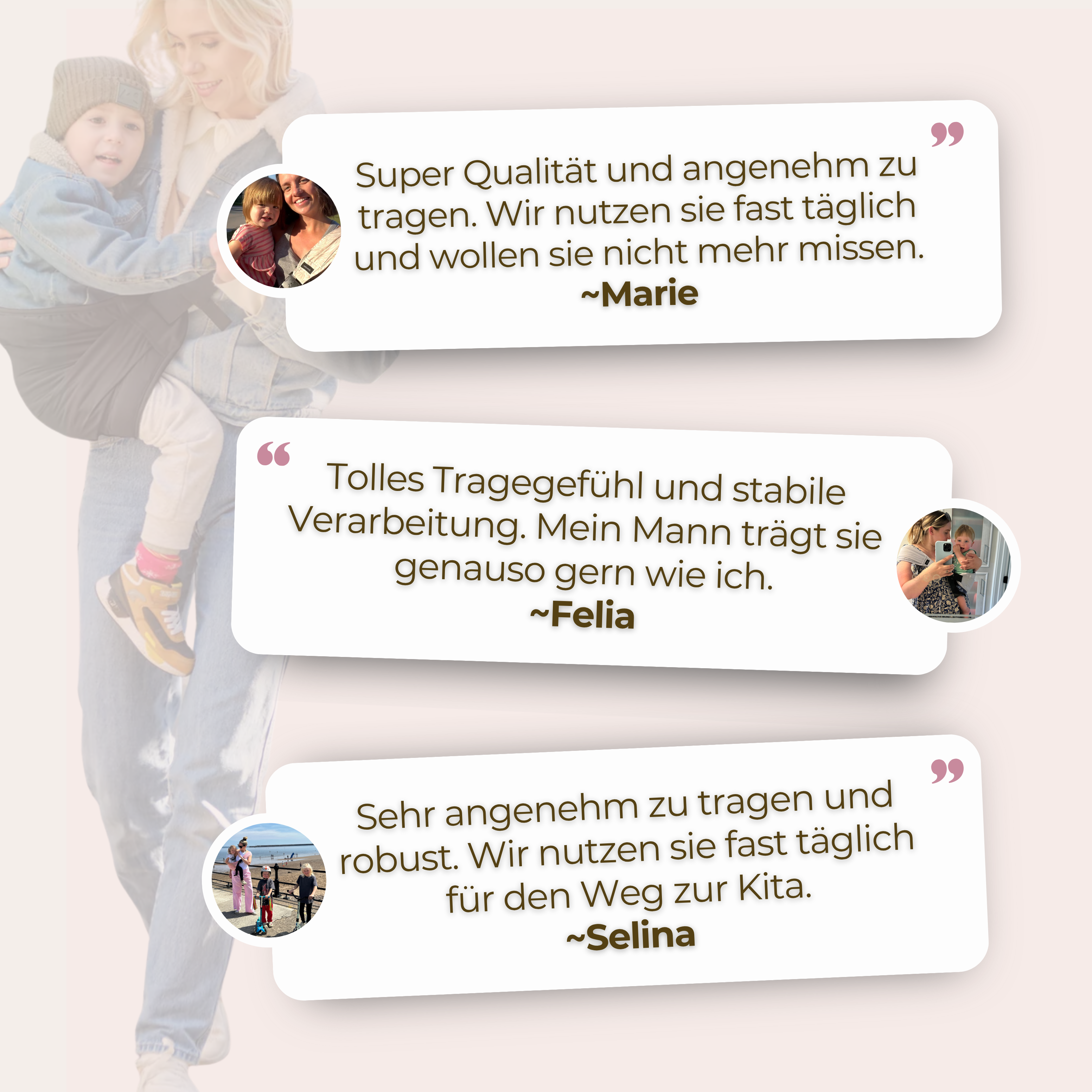 Ergonomische Kleinkindtrage