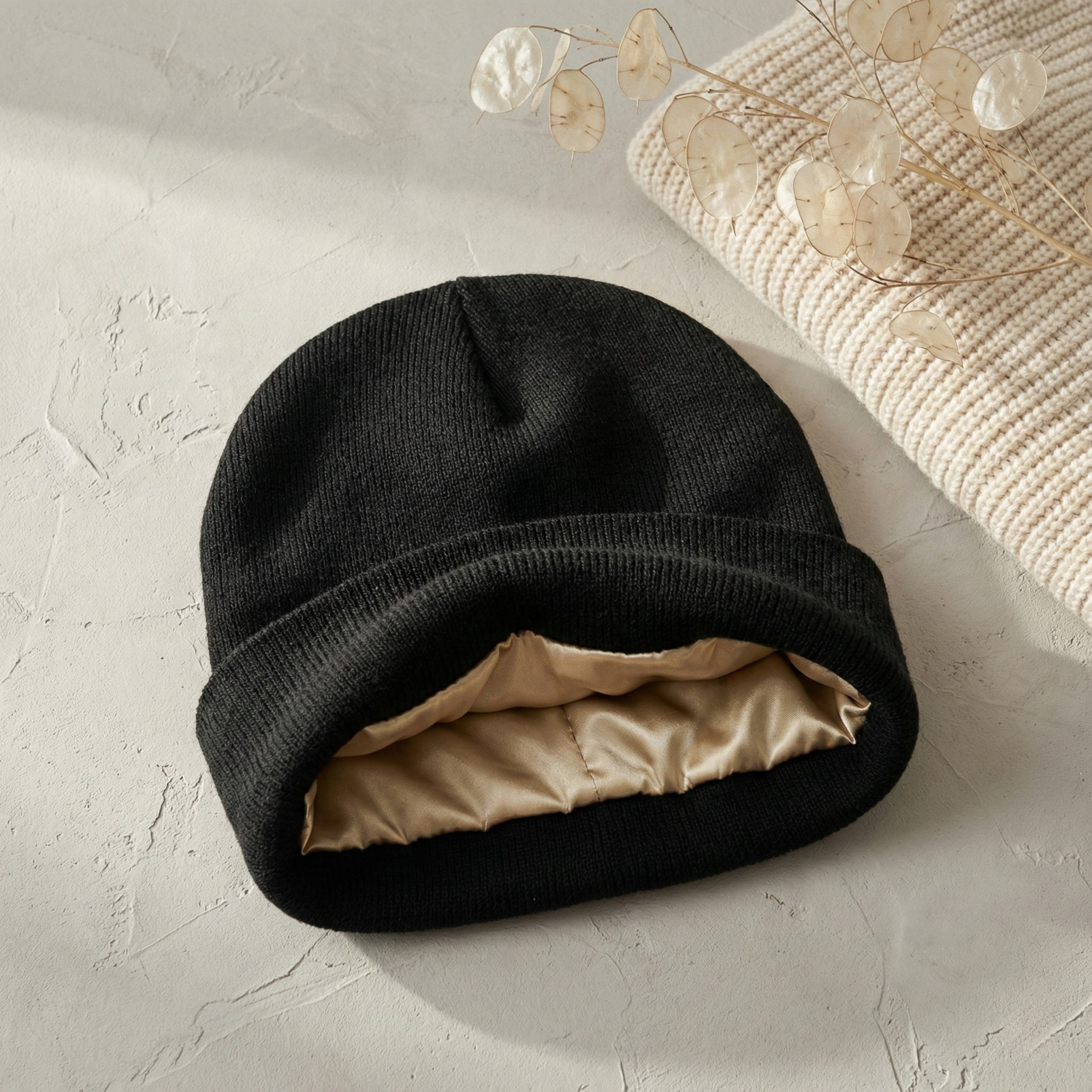 Haarpflege-Mütze mit Satin-Innenfutter